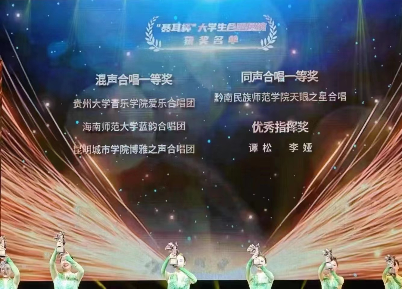 乐玩（中国）蓝韵合唱团受邀赴云南玉溪“聂耳杯”  大学生合唱展演并获奖
