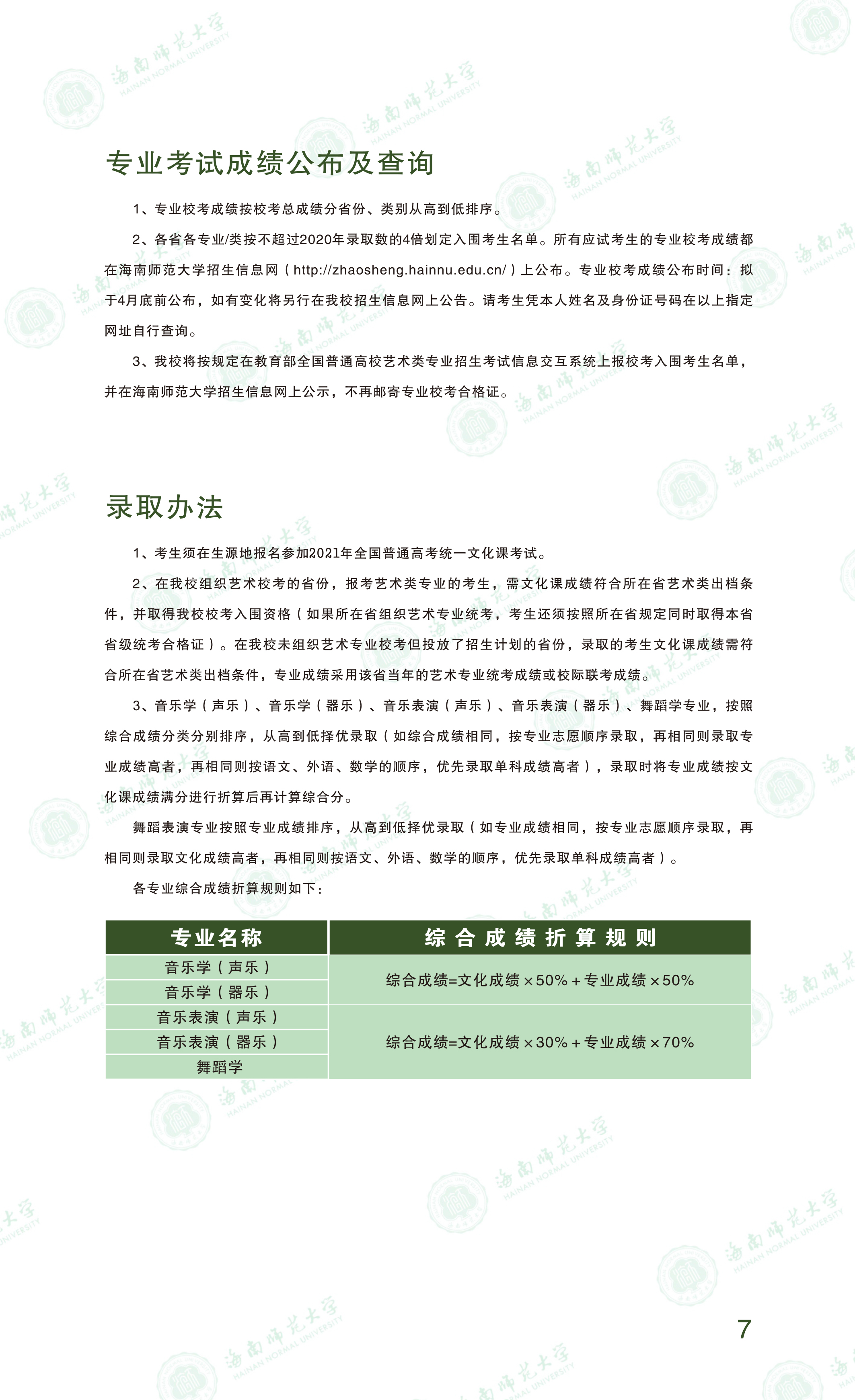 海南师范大学2021年乐玩（中国）本科招生简章