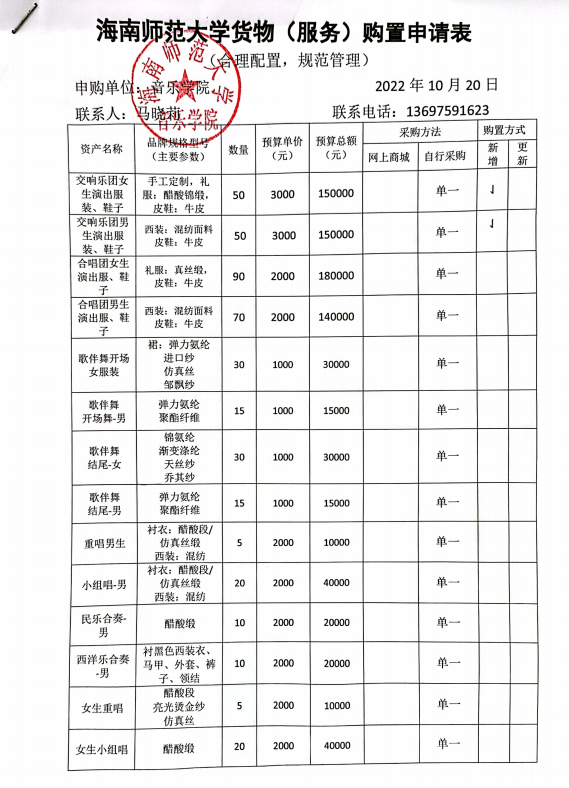 乐玩（中国）货物（服务）购置申请表公示